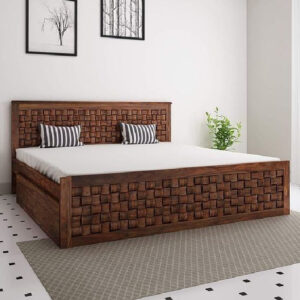 wooden bed